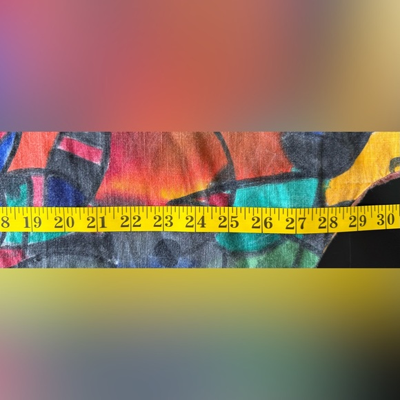 DILEMMA HAND PAINTED ARTIST MIRO INSPIRED BUTTON FRONT ART TO WEAR SHIRT - Picture 6 of 8